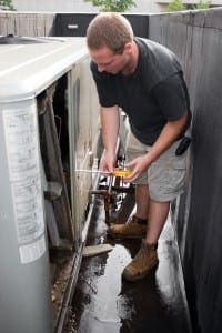 Man Working on HVAC
